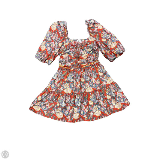 Dress Party Midi By Clothes Mentor In Multi-colored, Size: Xs