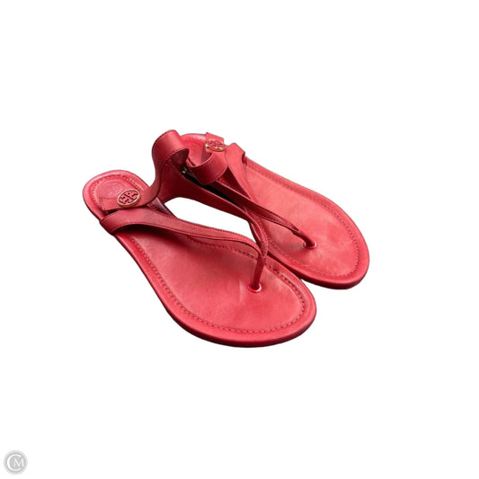 Sandals Designer By Tory Burch In Red, Size: 9