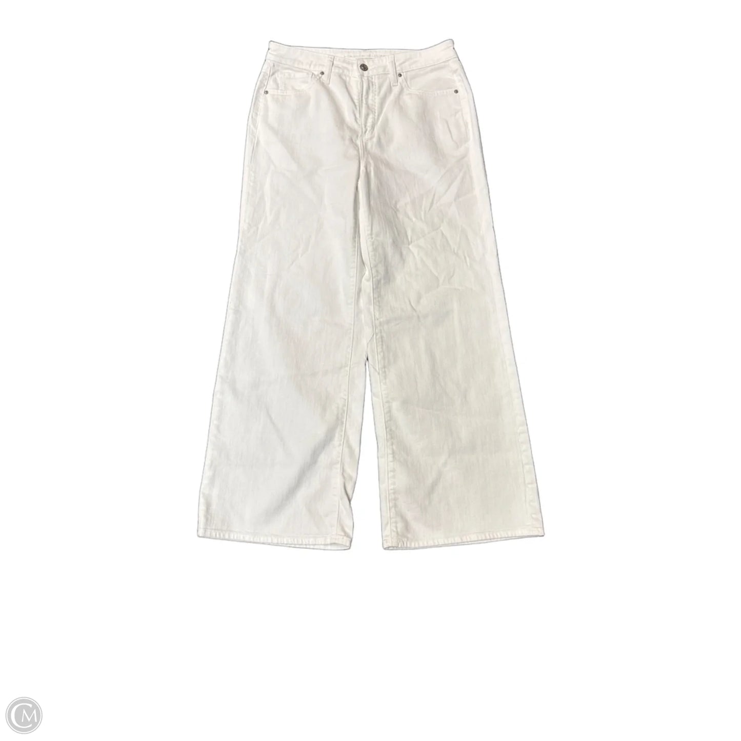 Jeans Wide Leg By Chicos In White, Size: 10