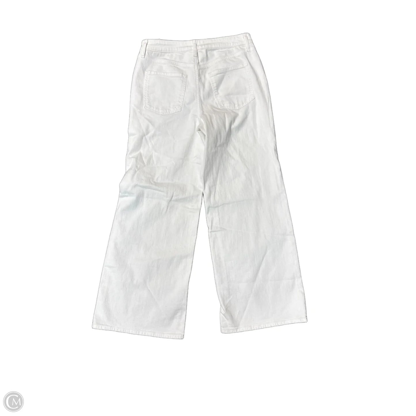 Jeans Wide Leg By Chicos In White, Size: 10