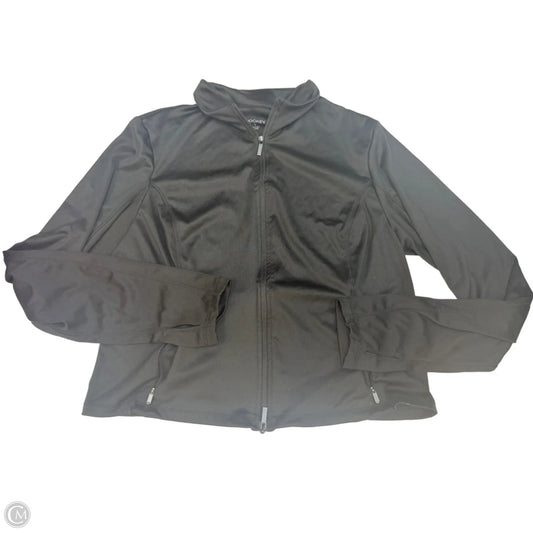 Athletic Jacket By Jockey In Black, Size: L