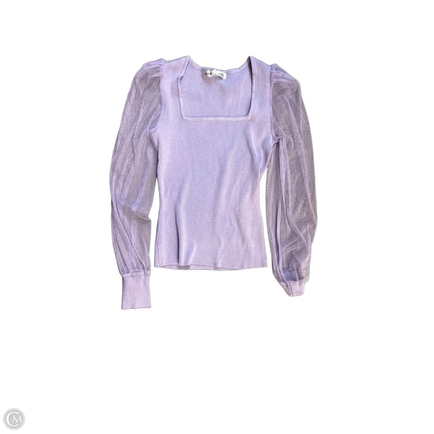 Top Long Sleeve By Madden Girl In Purple, Size: S