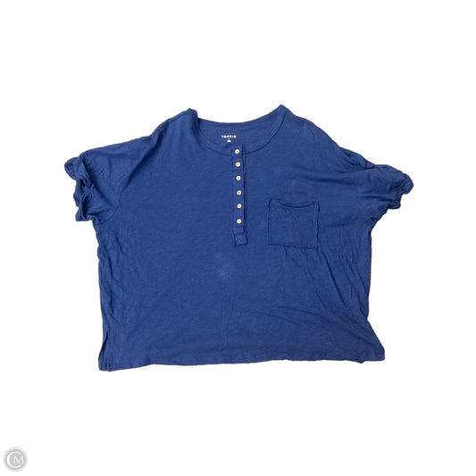 Top Short Sleeve By Torrid In Blue, Size: Xl