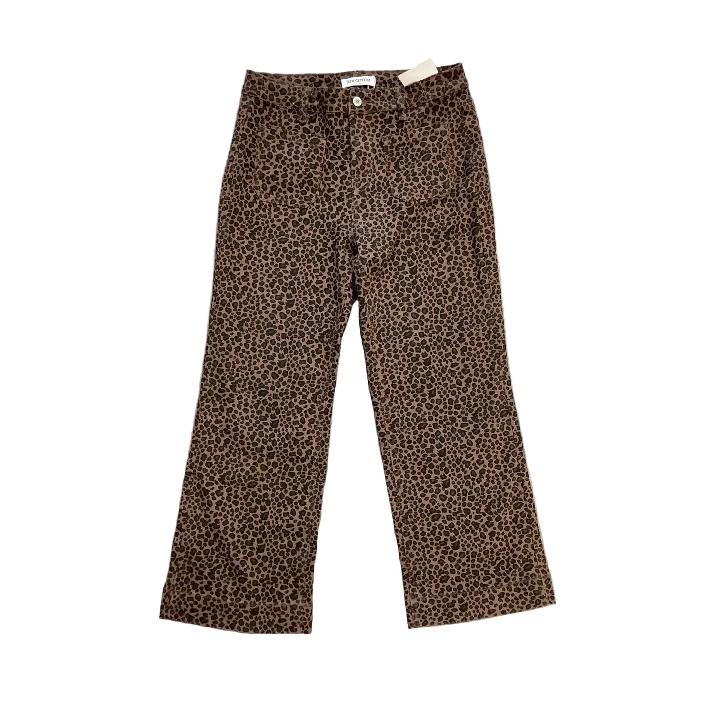 Jeans Boot Cut By Free Country In Animal Print, Size: M