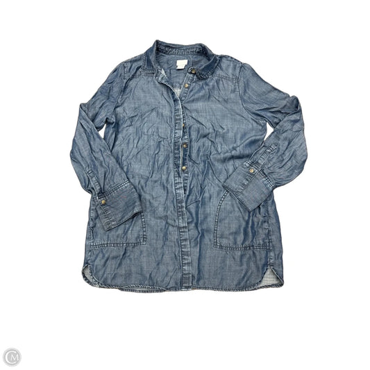 Top Long Sleeve By Chicos In Blue, Size: M