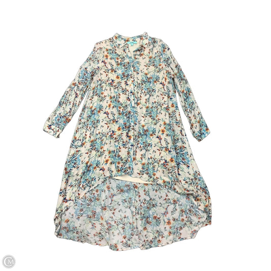 Top Long Sleeve By Karlie In Floral Print, Size: M