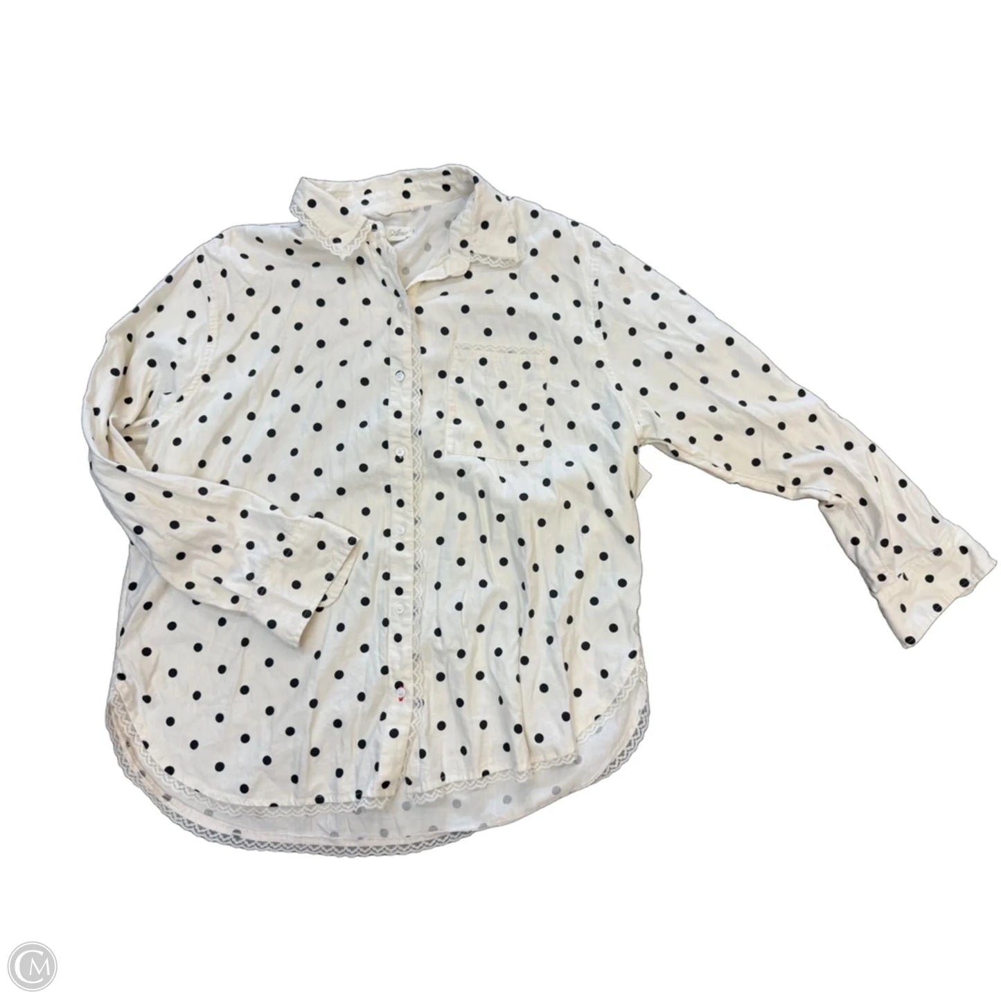 Top Long Sleeve By Aerie In White, Size: Sp