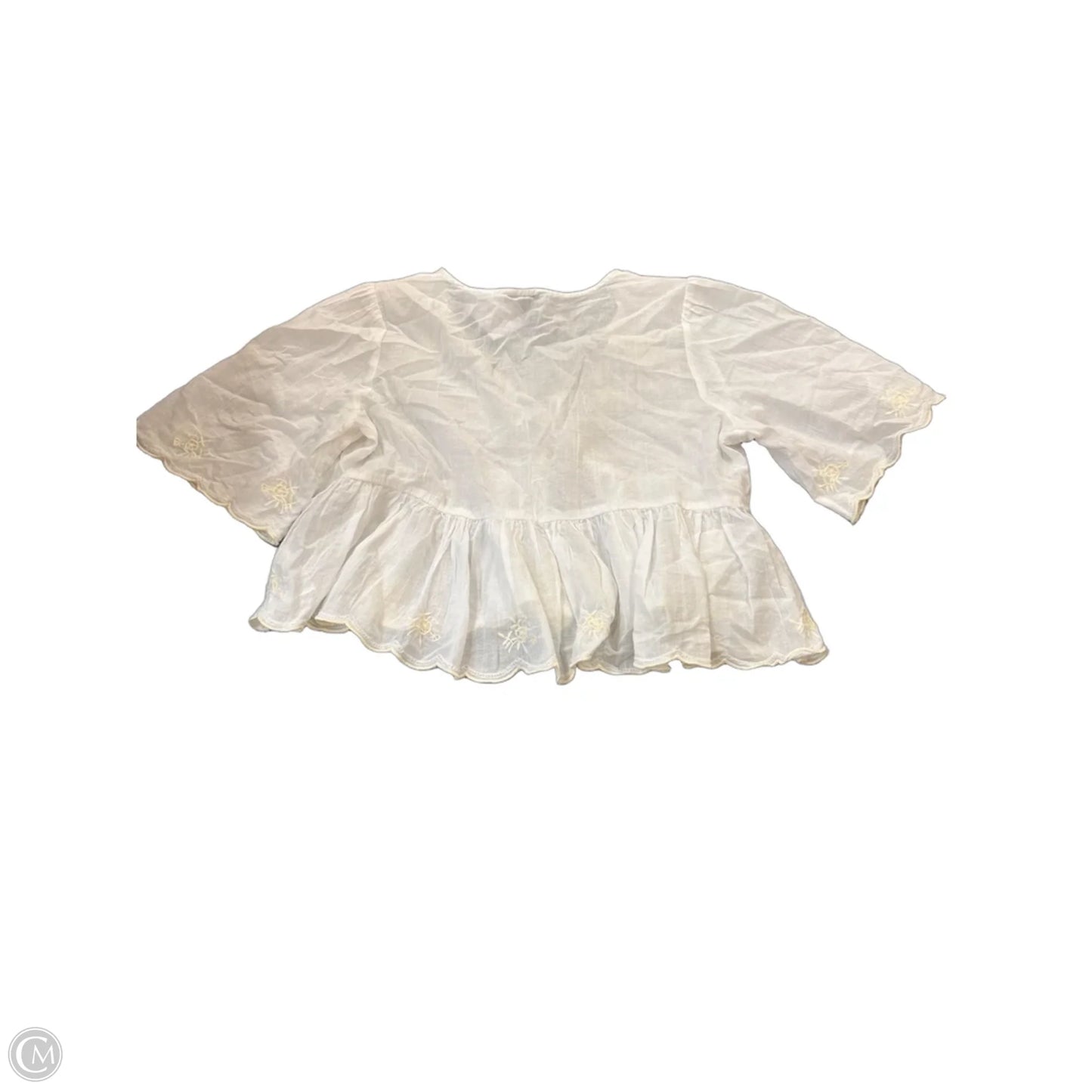 Top Short Sleeve By American Eagle In White, Size: M