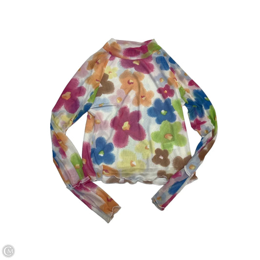 Top Long Sleeve By Promesa In Floral Print, Size: L