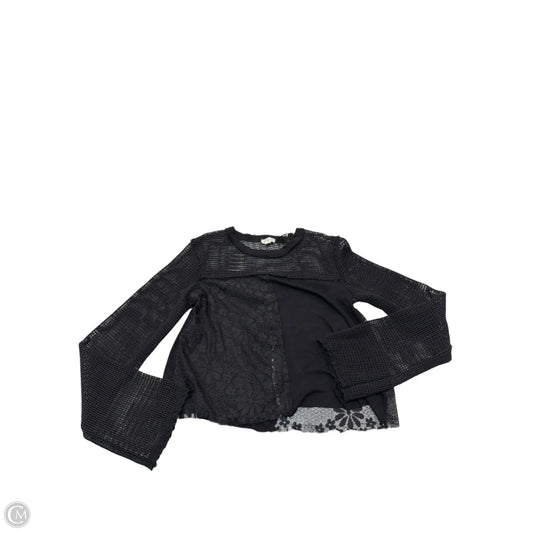 Top Long Sleeve By Pol In Black, Size: S