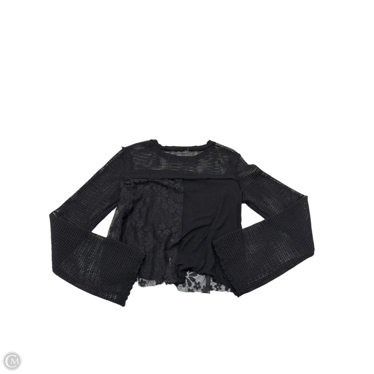 Top Long Sleeve By Pol In Black, Size: S