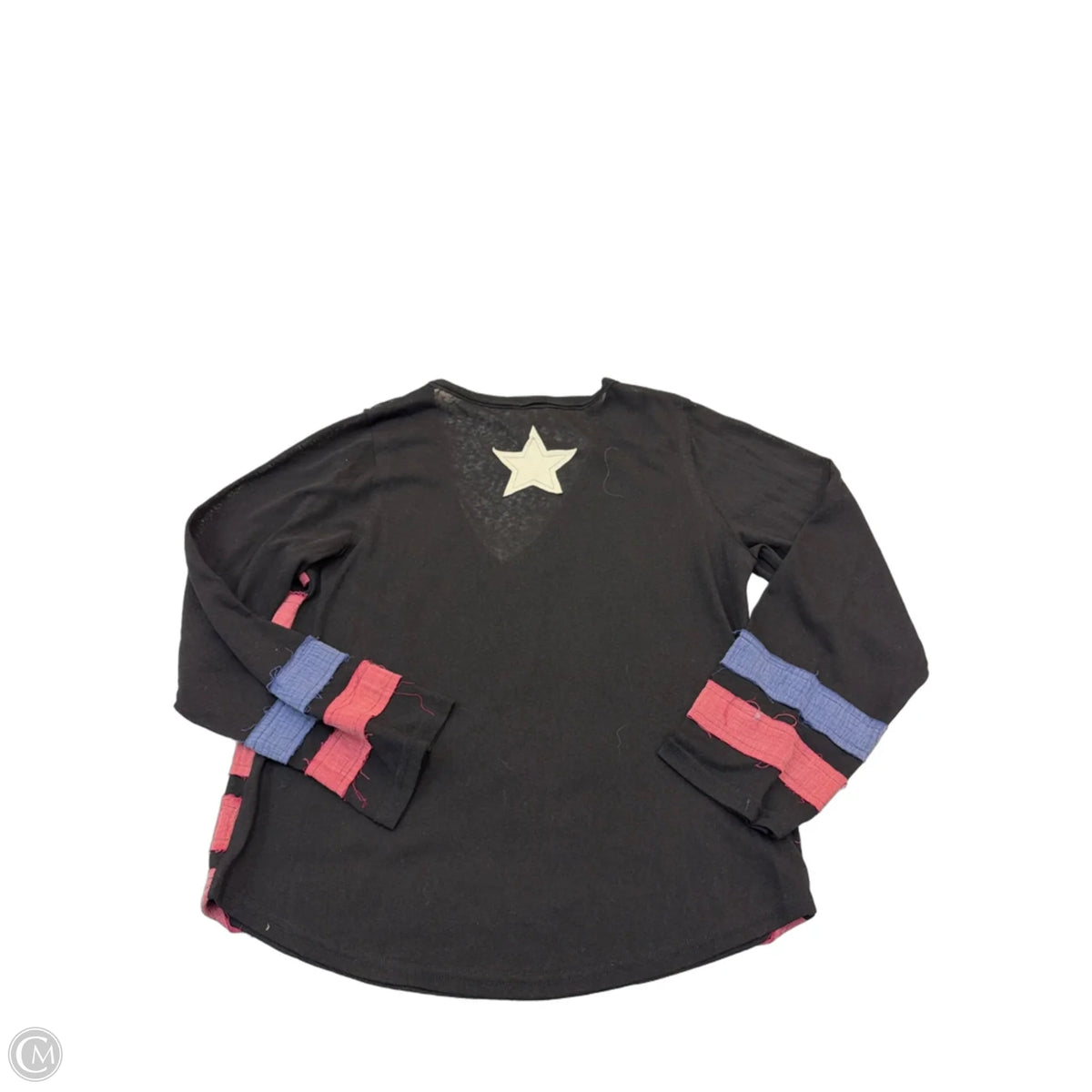 Top Long Sleeve By Pol In Black, Size: S