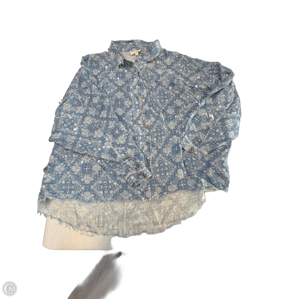Top Long Sleeve By Oli & Hali In Blue, Size: Xl