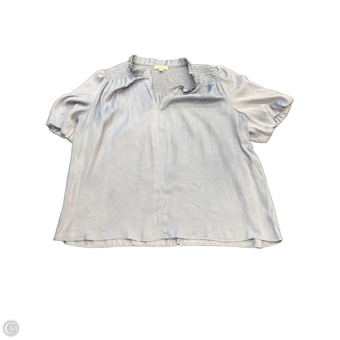 Top Short Sleeve By Current Air In Blue, Size: M