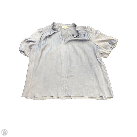Top Short Sleeve By Current Air In Blue, Size: M