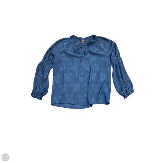 Top Long Sleeve By Current Air In Blue, Size: M