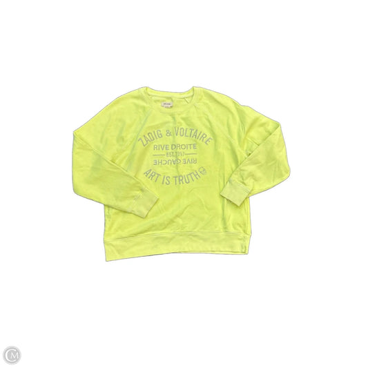 Sweatshirt Crewneck By Zadig And Voltaire In Green, Size: L