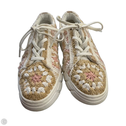 Shoes Sneakers Platform By Free People In Tan & White, Size: 6.5