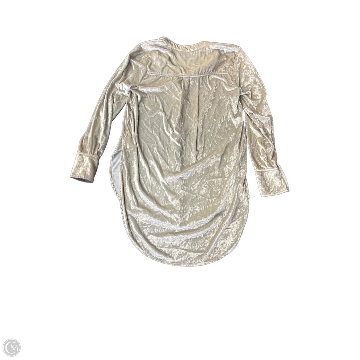Top Long Sleeve By Maeve In Silver, Size: 6