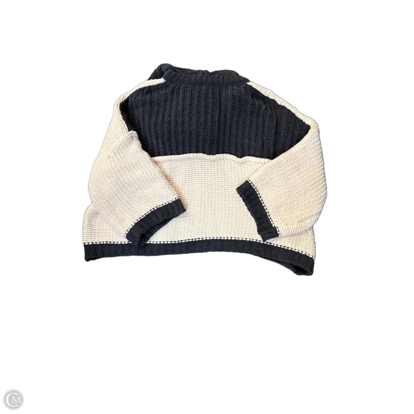 Sweater By Pol In Cream & Grey, Size: M