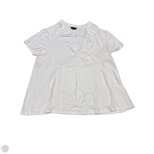 Top Short Sleeve By J. Jill In White, Size: Xl