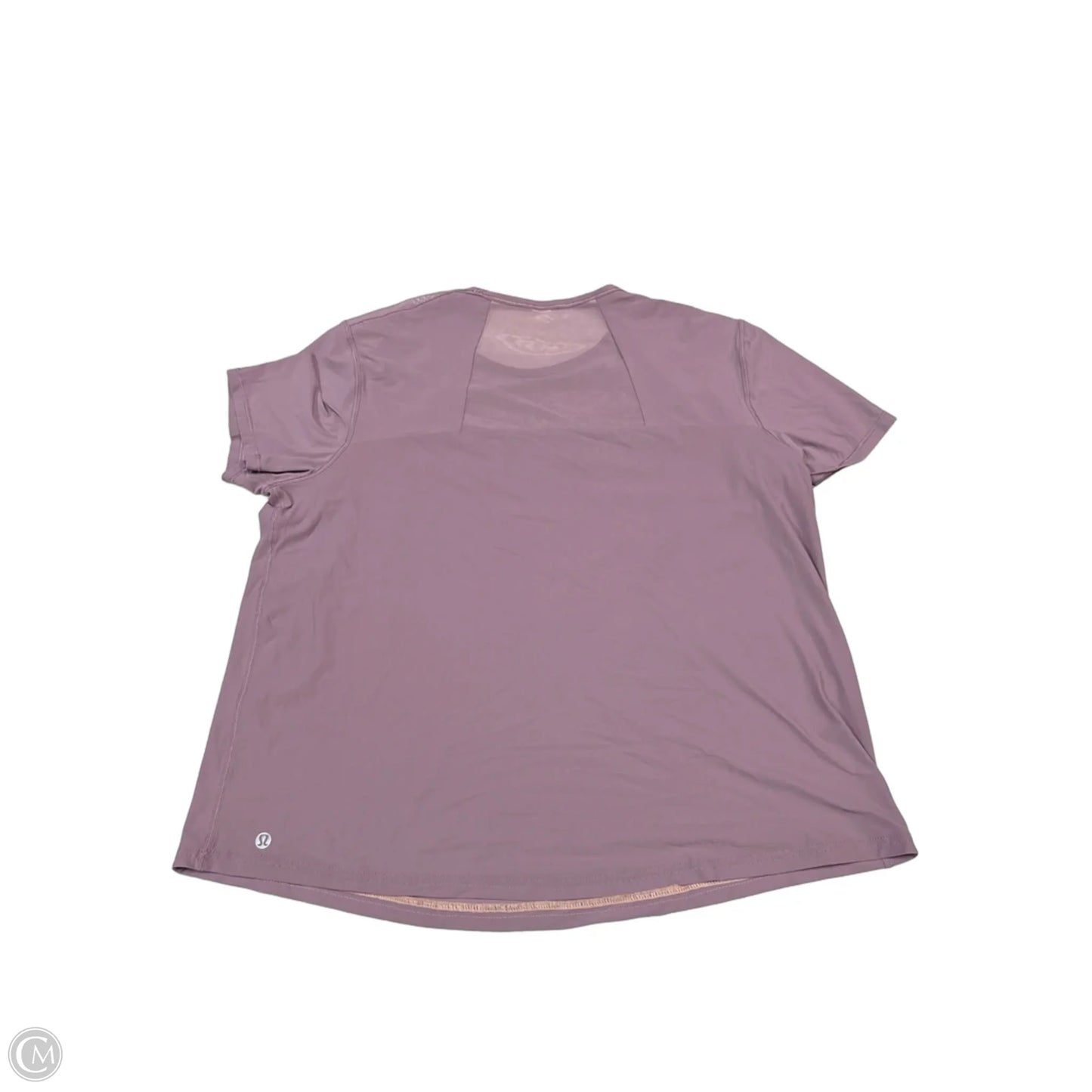 Athletic Top Short Sleeve By Lululemon In Purple, Size: M