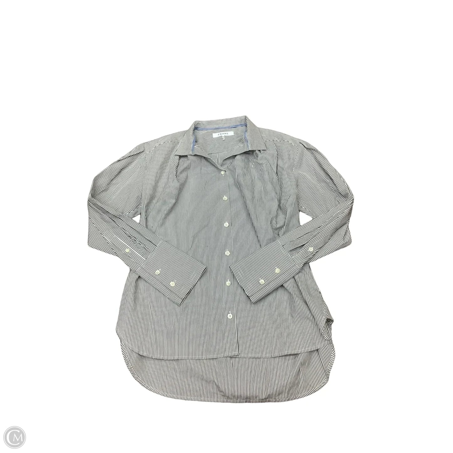 Top Long Sleeve By Frame In Striped Pattern, Size: Sp