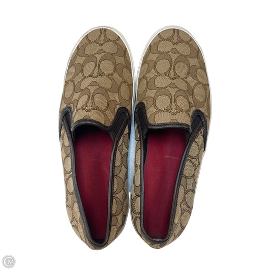 Shoes Designer By Coach In Brown, Size: 8.5
