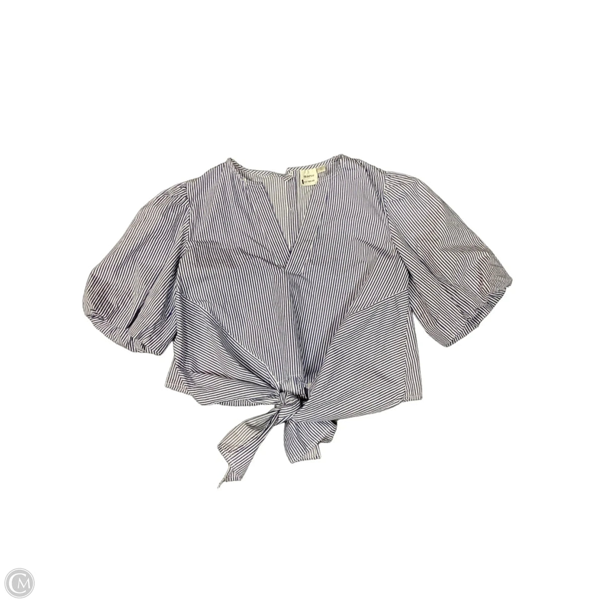 Top Short Sleeve By Maeve In Striped Pattern, Size: M