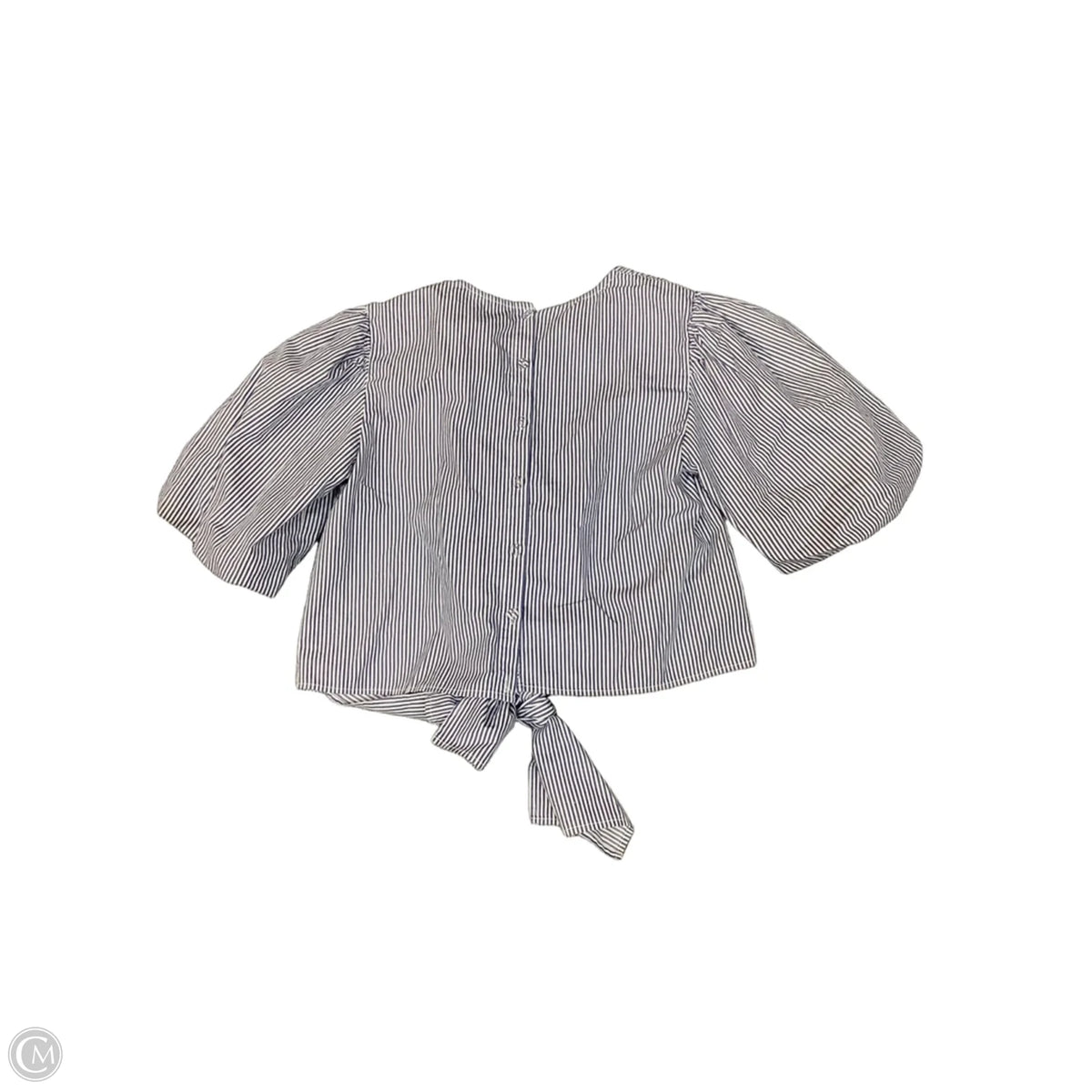 Top Short Sleeve By Maeve In Striped Pattern, Size: M