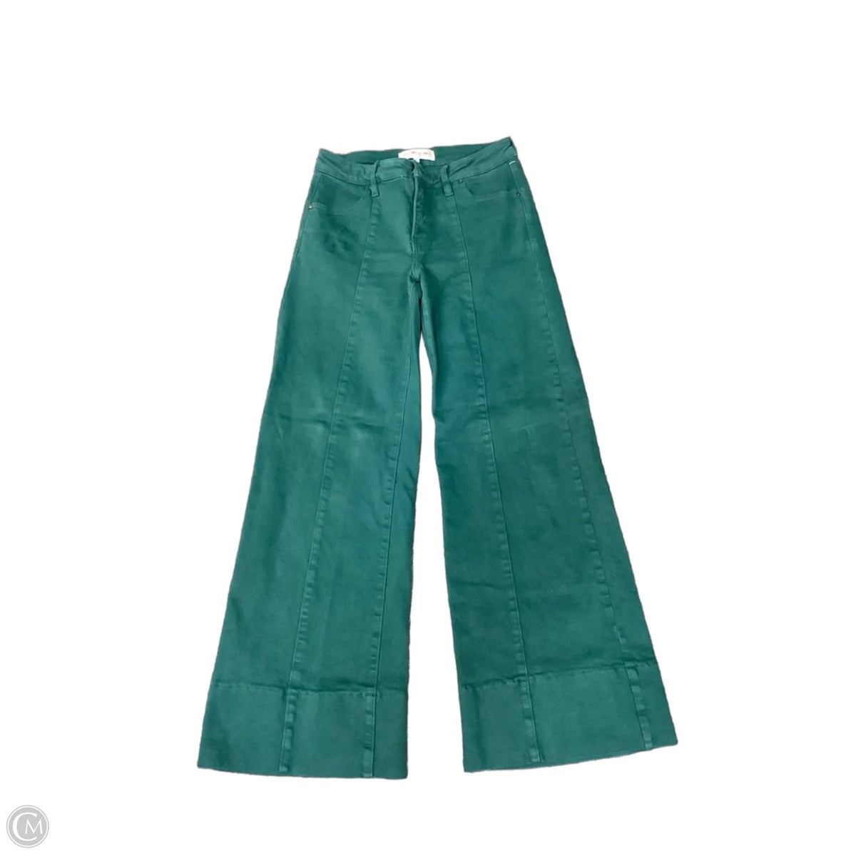 Jeans Wide Leg By Risen In Green, Size: 4