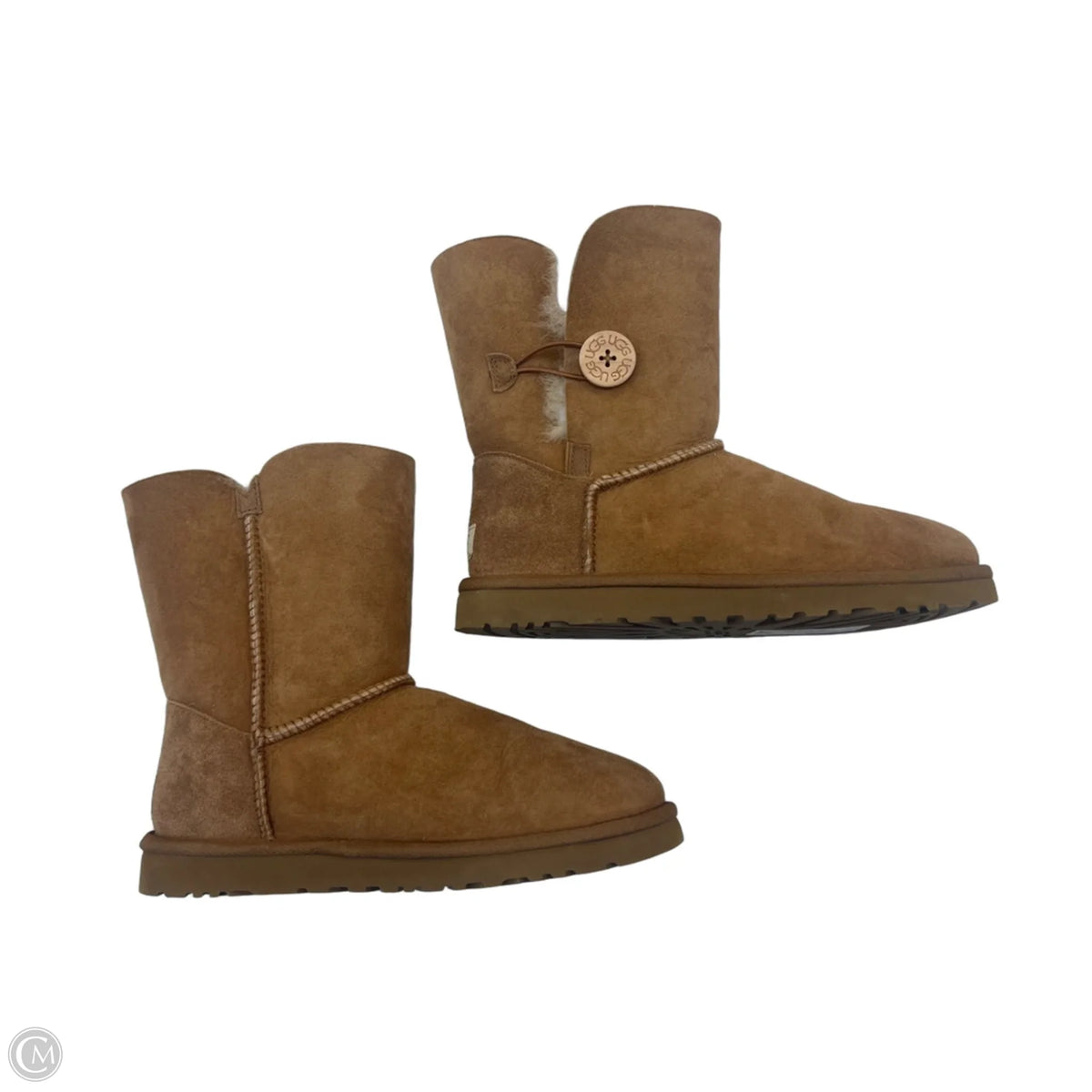 Boots Designer By Ugg In Brown, Size: 8
