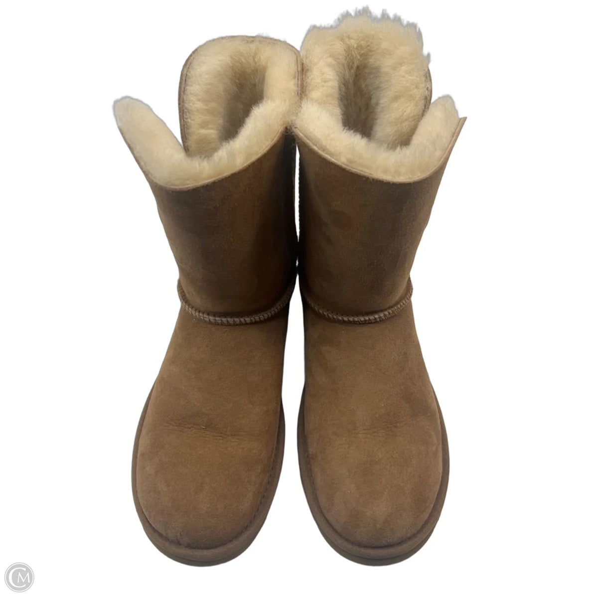 Boots Designer By Ugg In Brown, Size: 8