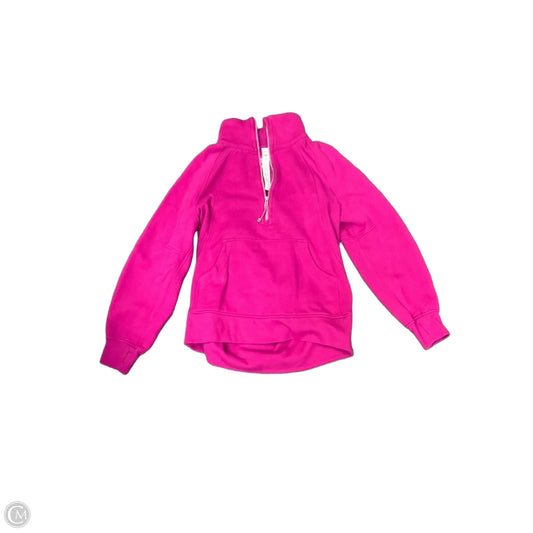 Athletic Sweatshirt Collar By Lululemon In Pink, Size: Xs
