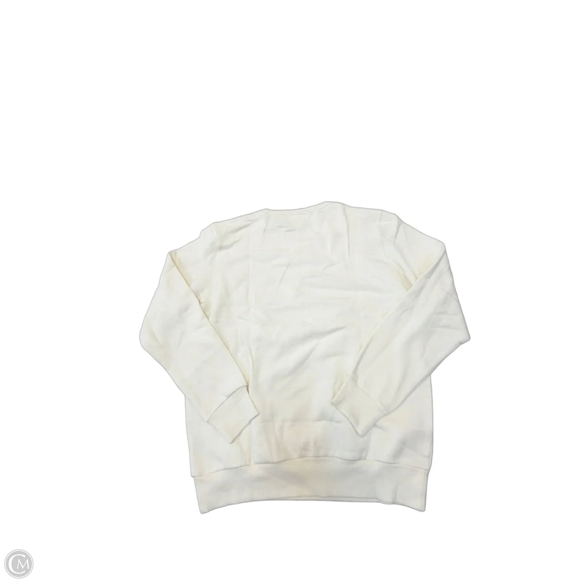Sweatshirt Crewneck By Clothes Mentor In White, Size: S