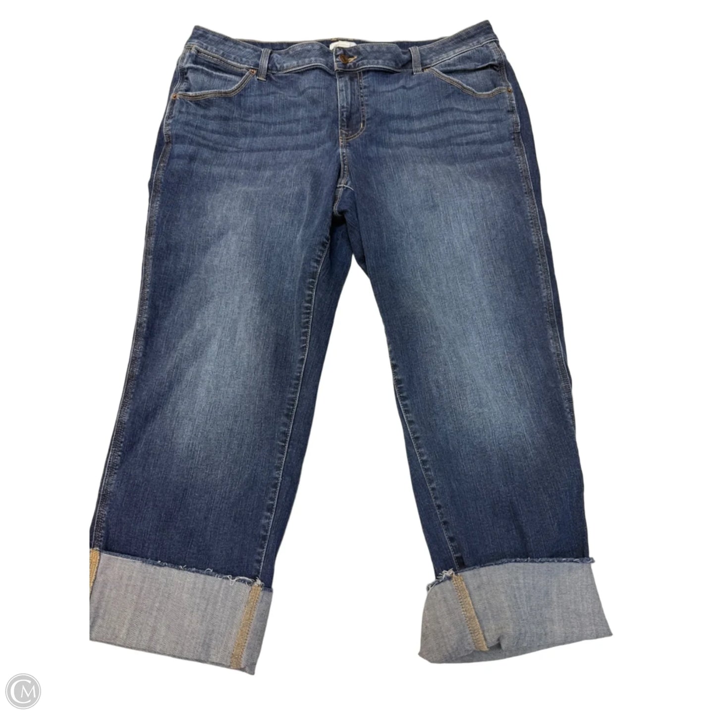 Capris By Clothes Mentor In Blue, Size: 18