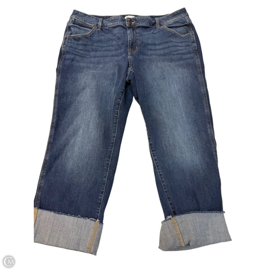 Capris By Clothes Mentor In Blue, Size: 18