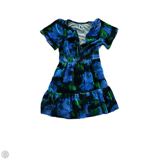 Dress Casual Short By Anthropologie In Blue & Green, Size: S