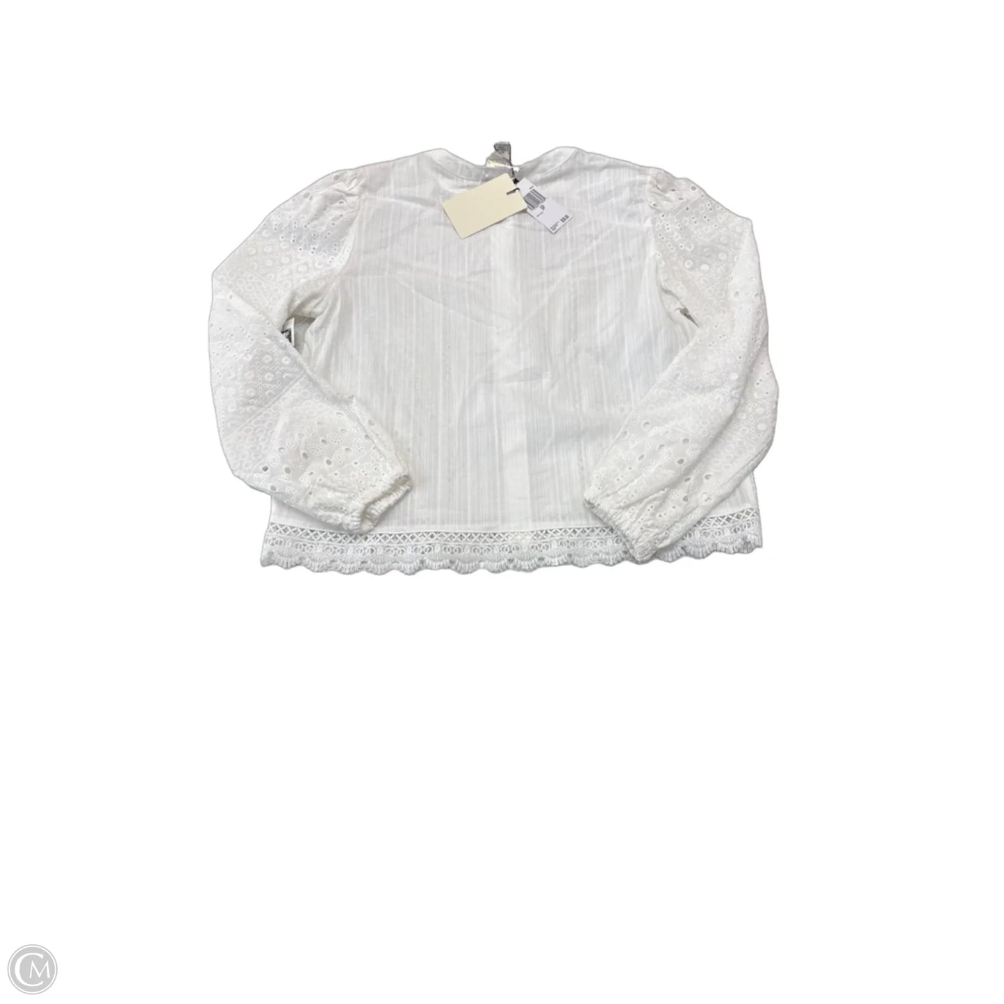 Top Long Sleeve By Industry In White, Size: Sp