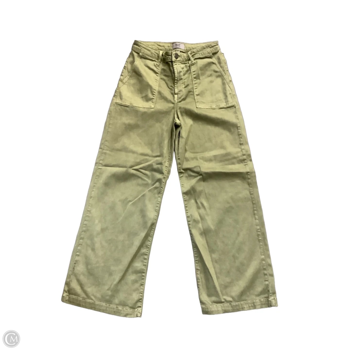 Jeans Wide Leg By Kut In Green, Size: 4
