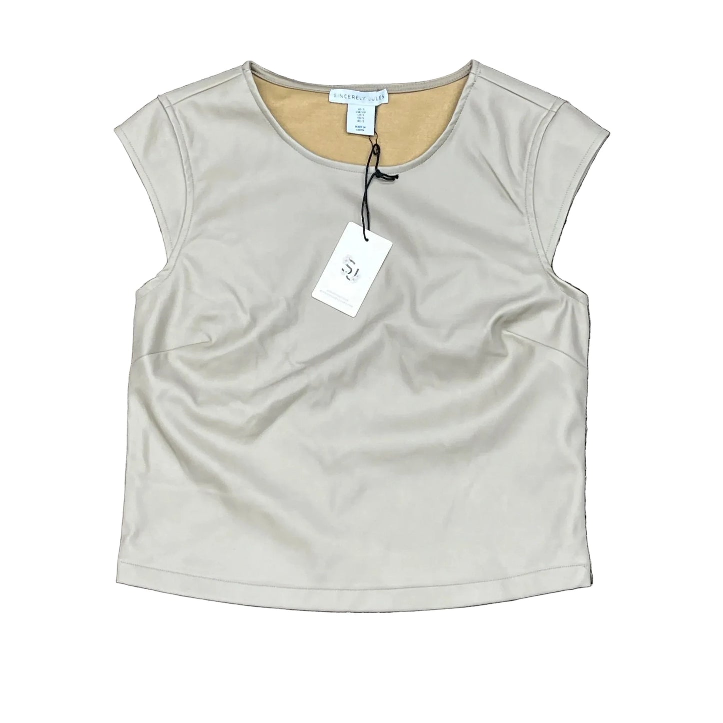 Top Sleeveless By Sincerely Jules In Beige, Size: S