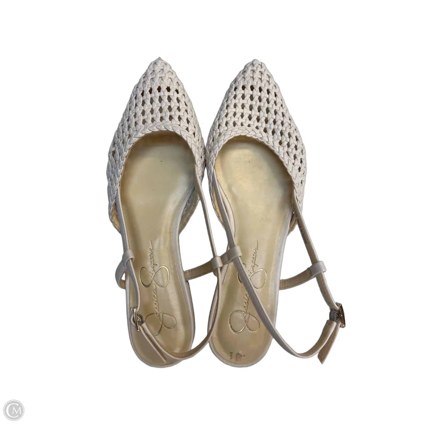Shoes Flats By Jessica Simpson In White, Size: 8