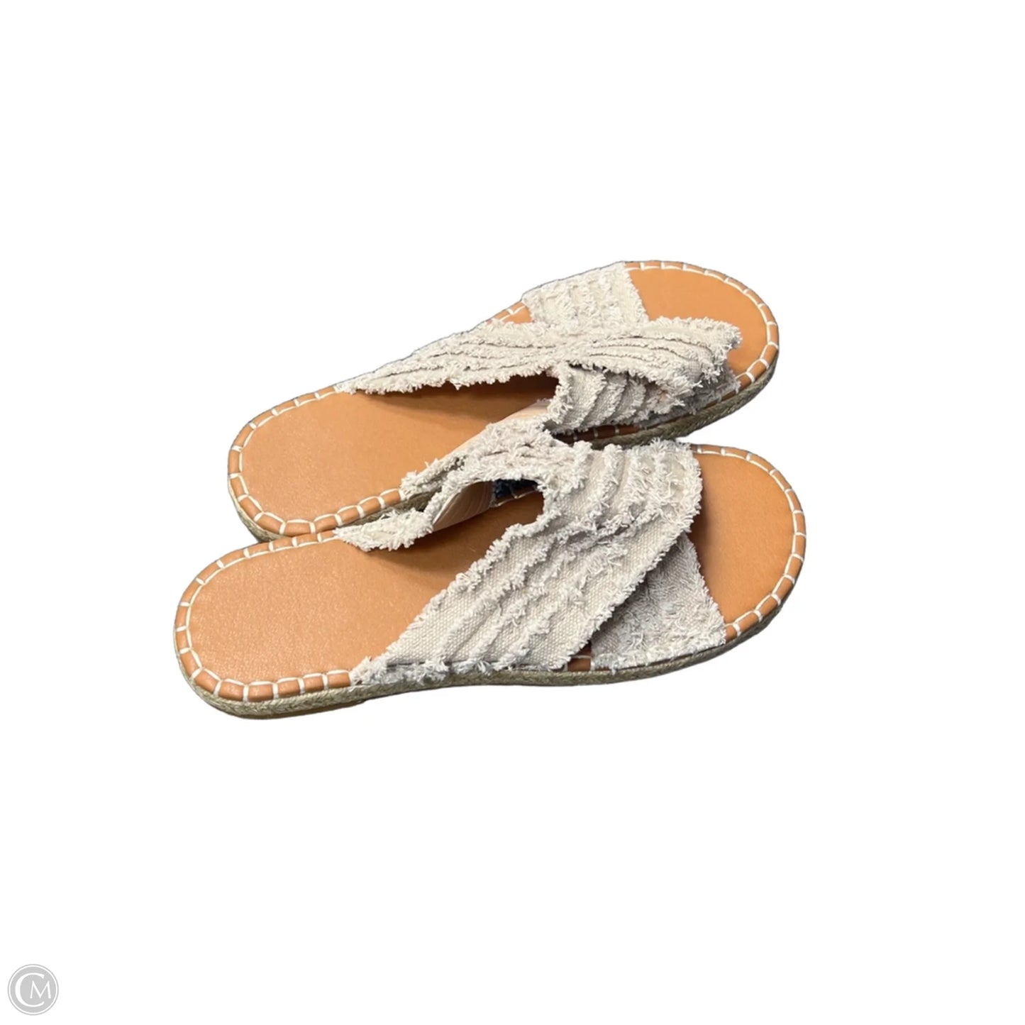 Sandals Flats By Clothes Mentor In Beige, Size: 8.5