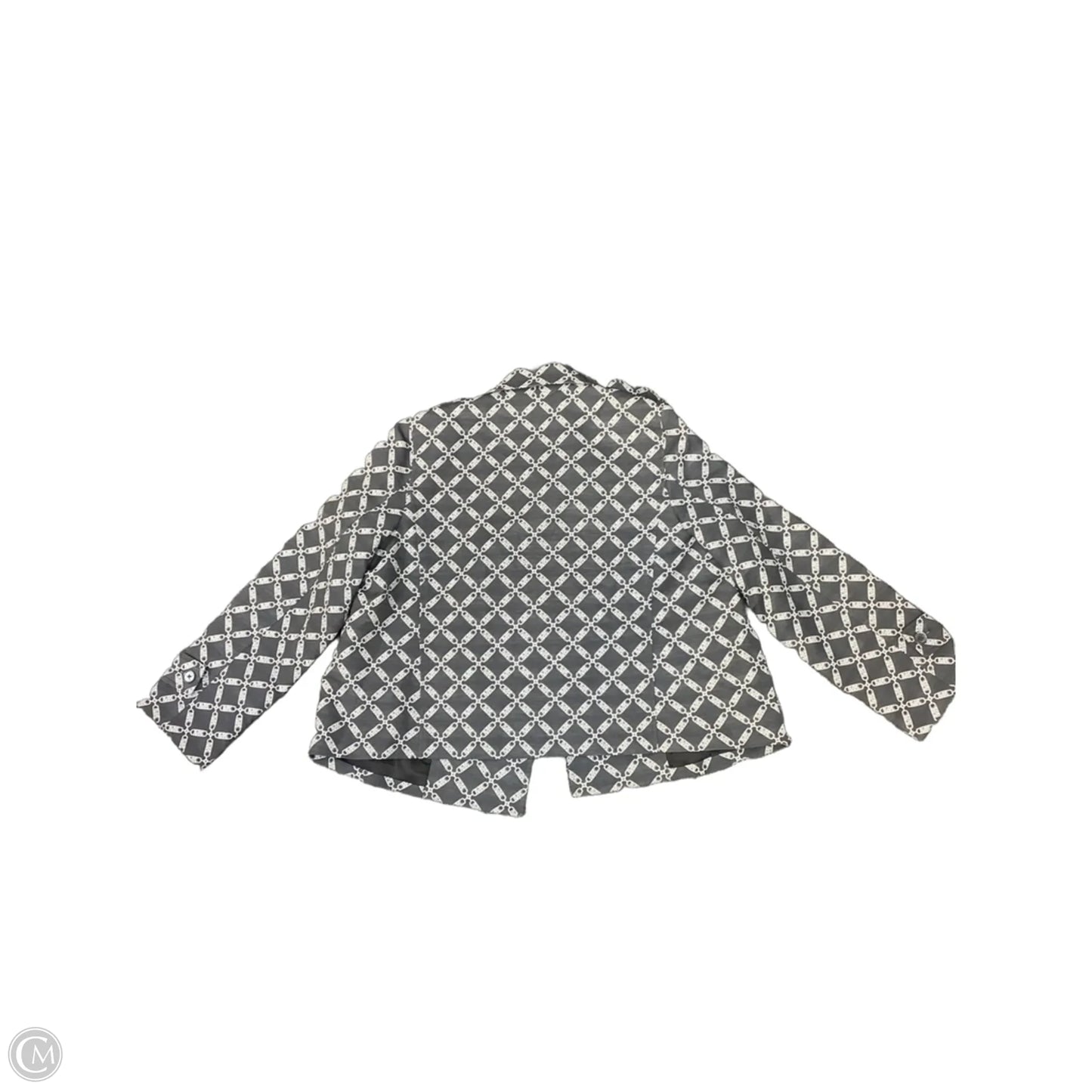 Blazer By Michael By Michael Kors In Grey & White, Size: Xl