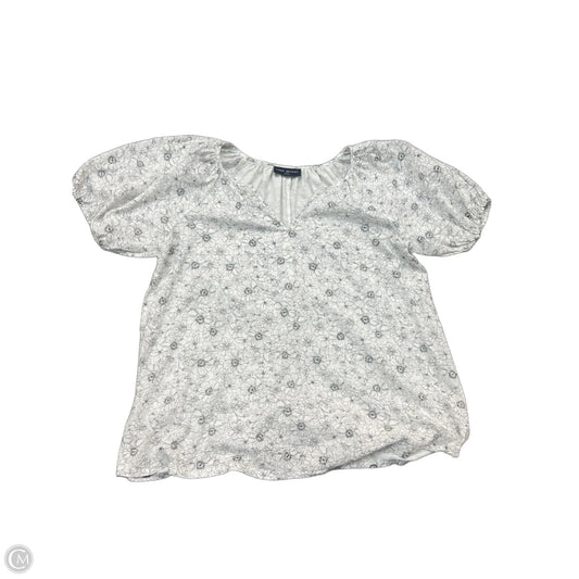 Top Short Sleeve By Lane Bryant In Black & White, Size: 1x