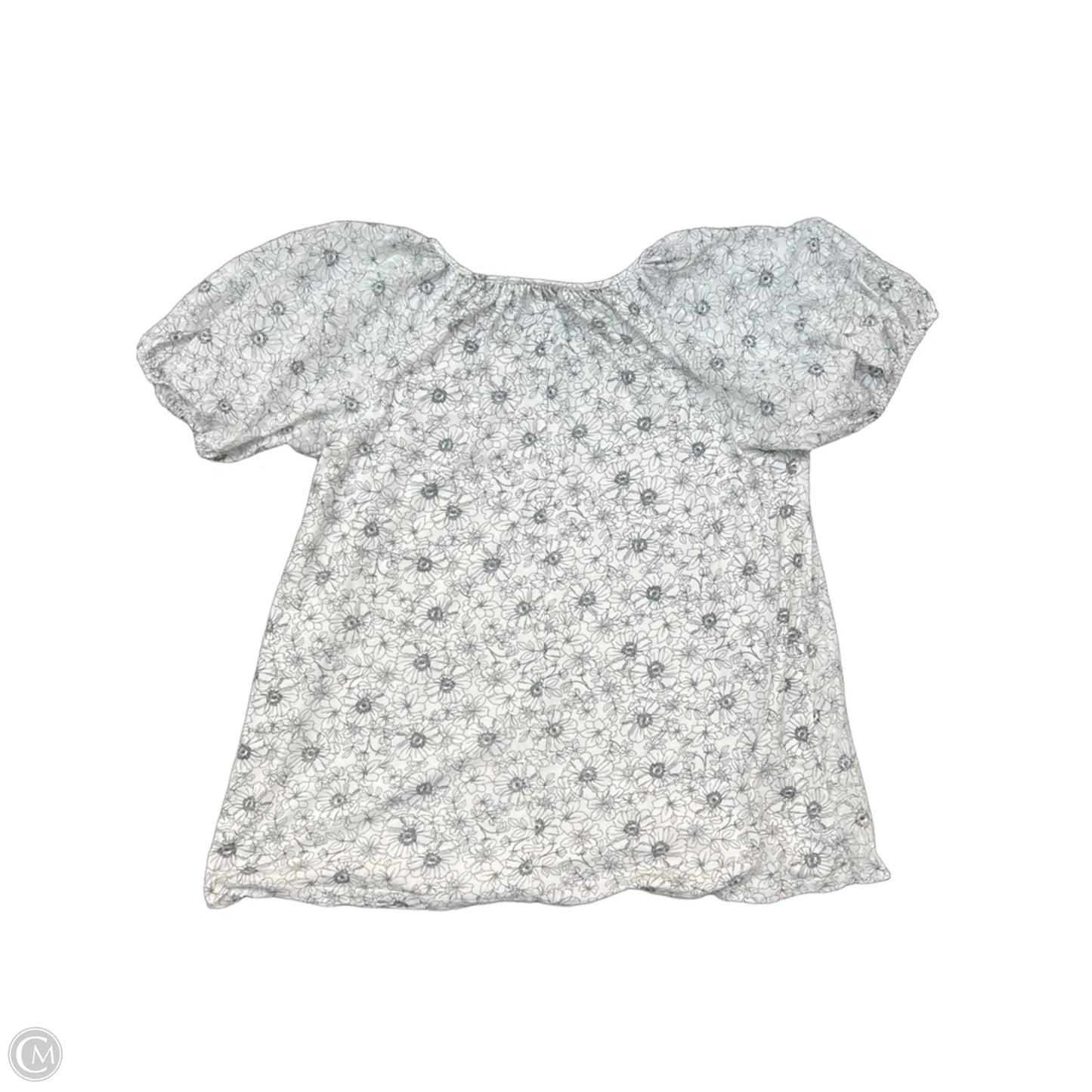 Top Short Sleeve By Lane Bryant In Black & White, Size: 1x