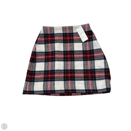 Skirt Mini & Short By Abercrombie And Fitch In Plaid Pattern, Size: Xxs