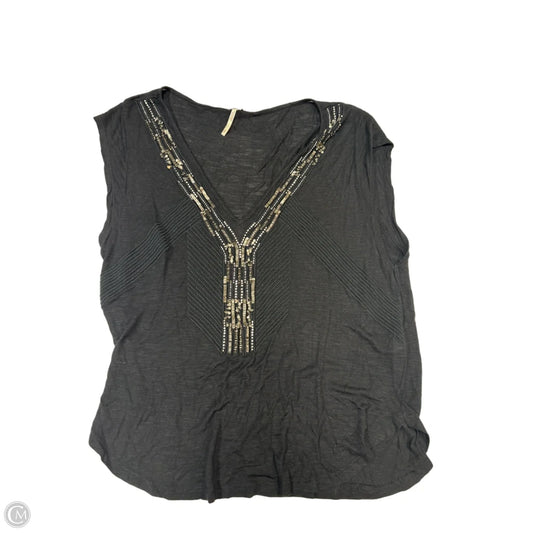 Top Short Sleeve By Free People In Black, Size: Sp