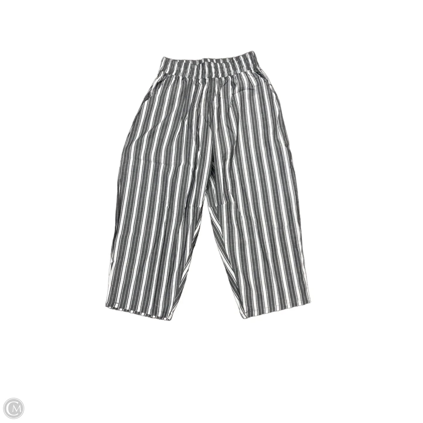 Pants Linen By Oddi In Striped Pattern, Size: L