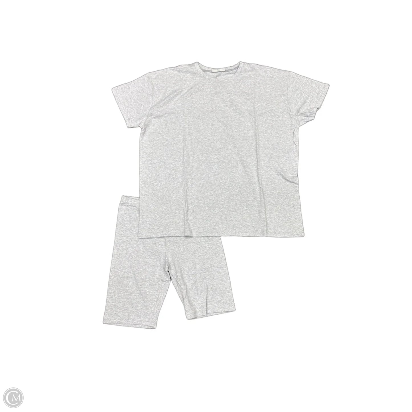 Athletic Shorts 2pc By Zenana In Grey, Size: Xl